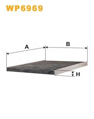 WIX FILTERS WP6969 Фильтр, воздух во внутренно