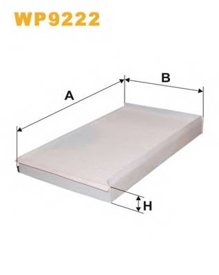 WIX FILTERS WP9222 Фільтр, повітря у внутрішнь... WIX FILTERS WP9222 Фільтр, повітря у внутрішнь...