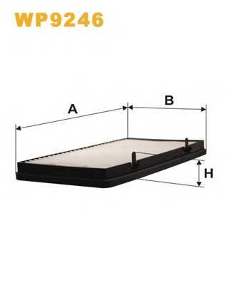 WIX FILTERS WP9246 Фильтр, воздух во внутренно