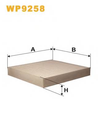 WIX FILTERS WP9258 Фильтр, воздух во внутренно...