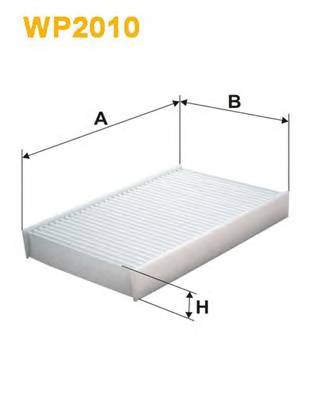 WIX FILTERS WP2010 Фильтр, воздух во внутренно... WIX FILTERS WP2010 Фильтр, воздух во внутренно...