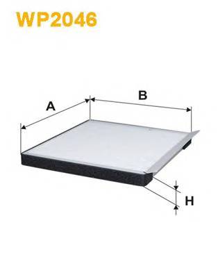 WIX FILTERS WP2046 Фільтр, повітря у внутрішнь... WIX FILTERS WP2046 Фільтр, повітря у внутрішнь...