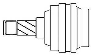 GSP 644004 Шарнирный комплект, привод