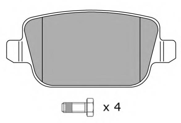 FREMAX FBP-1499 Комплект тормозных колодок