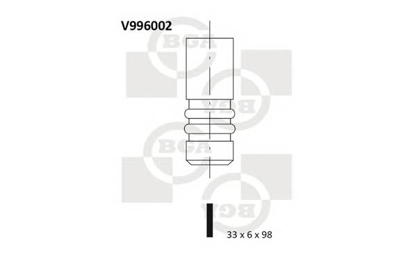 BGA V996002 Впускной клапан BGA V996002 Впускной клапан