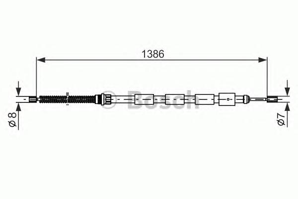 BOSCH 1 987 477 145 Трос, стоянкова гальмівна с...
