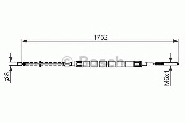 BOSCH 1 987 477 690 Трос, стояночная тормозная 