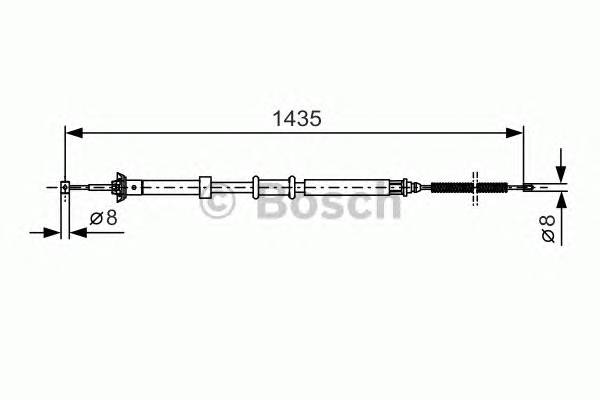 BOSCH 1 987 477 926 Трос, стояночная тормозная ... BOSCH 1 987 477 926 Трос, стояночная тормозная ...