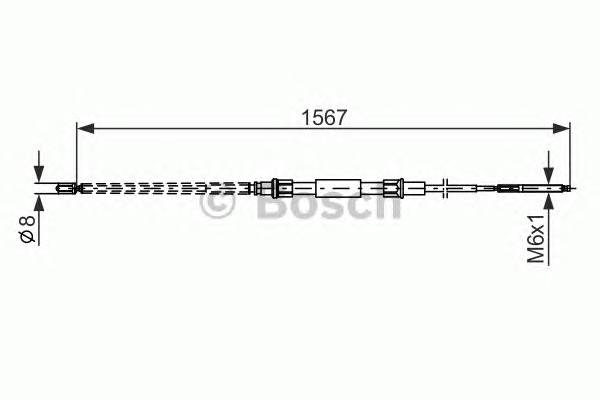 BOSCH 1 987 482 104 Трос, стояночная тормозная ... BOSCH 1 987 482 104 Трос, стояночная тормозная ...
