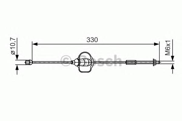 BOSCH 1 987 482 121 Трос, стоянкова гальмівна с... BOSCH 1 987 482 121 Трос, стоянкова гальмівна с...