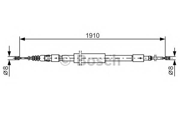 BOSCH 1 987 482 318 Трос, стояночная тормозная 