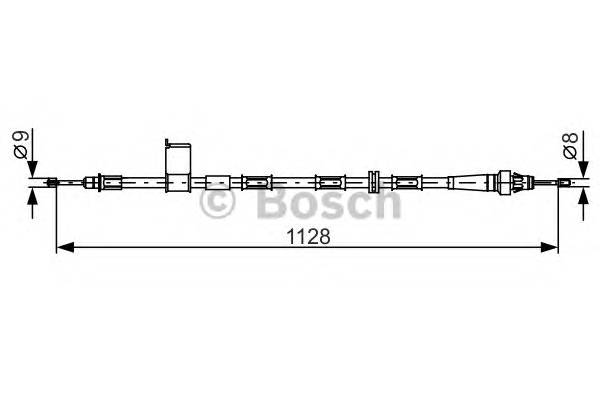BOSCH 1 987 482 363 Трос, стоянкова гальмівна с... BOSCH 1 987 482 363 Трос, стоянкова гальмівна с...