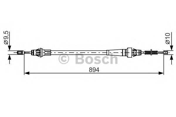 BOSCH 1 987 482 365 Трос, стояночная тормозная ... BOSCH 1 987 482 365 Трос, стояночная тормозная ...