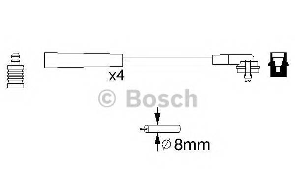 BOSCH 0 986 356 700 Комплект проводов зажигани
