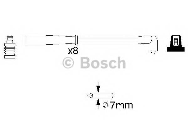 BOSCH 0 986 356 707 Комплект проводов зажигани