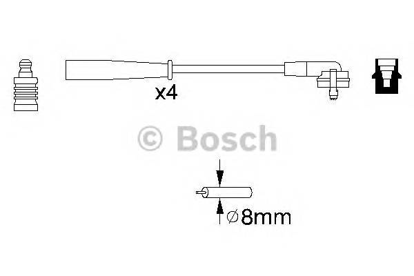 BOSCH 0 986 356 887 Комплект проводов зажигани