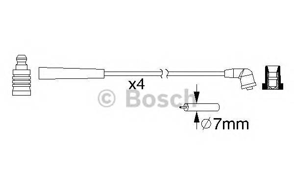 BOSCH 0 986 357 195 Комплект проводов зажигани