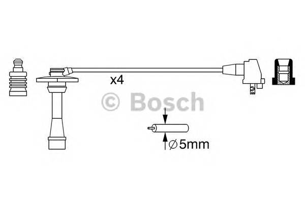 BOSCH 0 986 357 259 Комплект проводов зажигани