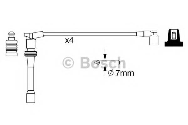 BOSCH 0 986 357 260 Комплект проводов зажигани... BOSCH 0 986 357 260 Комплект проводов зажигани...