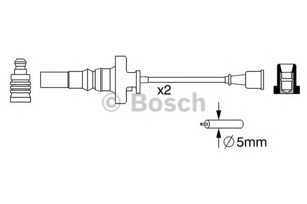 BOSCH 0 986 357 273 Комплект проводов зажигани
