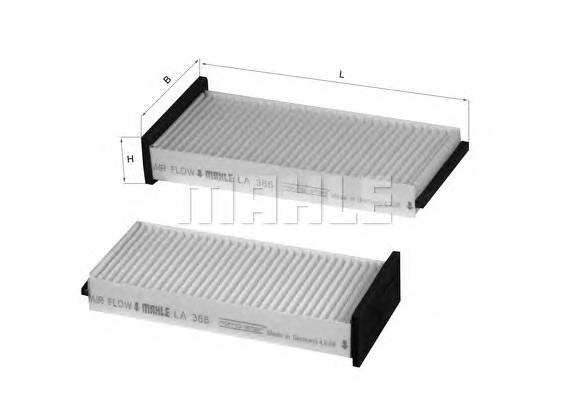 KNECHT LA 366/S Фильтр, воздух во внутренно