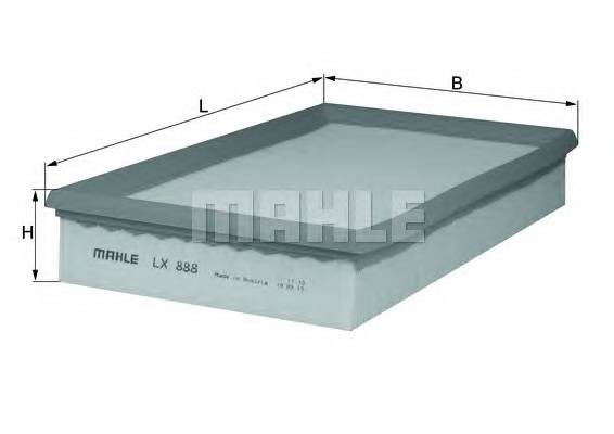 KNECHT LX 888 Воздушный фильтр