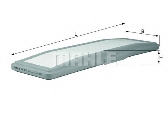 KNECHT LX 311 Повітряний фільтр KNECHT LX 311 Повітряний фільтр