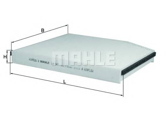 KNECHT LA 947 Фильтр, воздух во внутренно