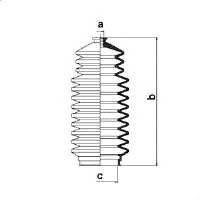 SPIDAN 83817 Пыльник, рулевое управлени