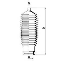 SPIDAN 83841 Пильовик, рульове управлін...