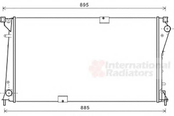 VAN WEZEL 43002490 Радиатор, охлаждение двига... VAN WEZEL 43002490 Радиатор, охлаждение двига...