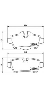 BREMBO P 06 052 Комплект тормозных колодок...