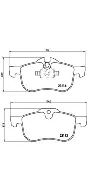 BREMBO P 52 017 Комплект тормозных колодок