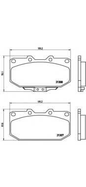 BREMBO P 56 025 Комплект гальмівних колодо... BREMBO P 56 025 Комплект гальмівних колодо...