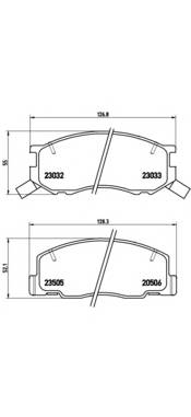 BREMBO P 83 093 Комплект гальмівних колодо... BREMBO P 83 093 Комплект гальмівних колодо...