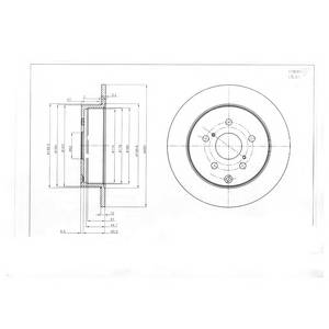 DELPHI BG4051 Тормозной диск DELPHI BG4051 Тормозной диск