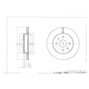 DELPHI BG4128 Тормозной диск DELPHI BG4128 Тормозной диск