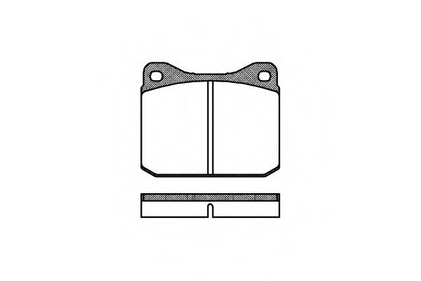 REMSA 0010.00 Комплект тормозных колодок