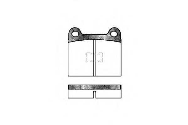 REMSA 0017.00 Комплект тормозных колодок