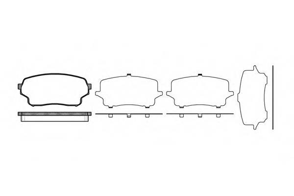 REMSA 1166.01 Комплект тормозных колодок