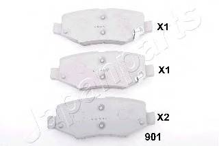 JAPANPARTS PP-901AF Комплект тормозных колодок... JAPANPARTS PP-901AF Комплект тормозных колодок...