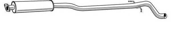 WALKER 22971 Середній глушник вихлопних