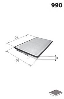 MECAFILTER ELR7199 Фильтр, воздух во внутренно... MECAFILTER ELR7199 Фильтр, воздух во внутренно...