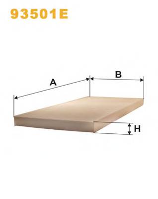 WIX FILTERS 93501E Фильтр, воздух во внутренно...