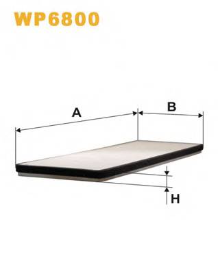 WIX FILTERS WP6800 Фильтр, воздух во внутренно