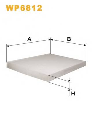 WIX FILTERS WP6812 Фильтр, воздух во внутренно