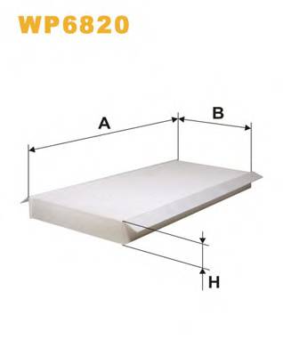 WIX FILTERS WP6820 Фильтр, воздух во внутренно