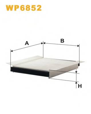 WIX FILTERS WP6852 Фильтр, воздух во внутренно