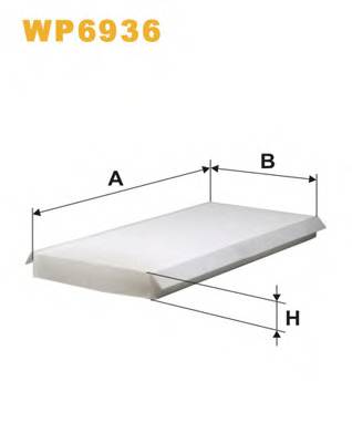 WIX FILTERS WP6936 Фильтр, воздух во внутренно