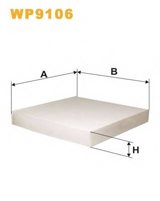 WIX FILTERS WP9106 Фільтр, повітря у внутрішнь...